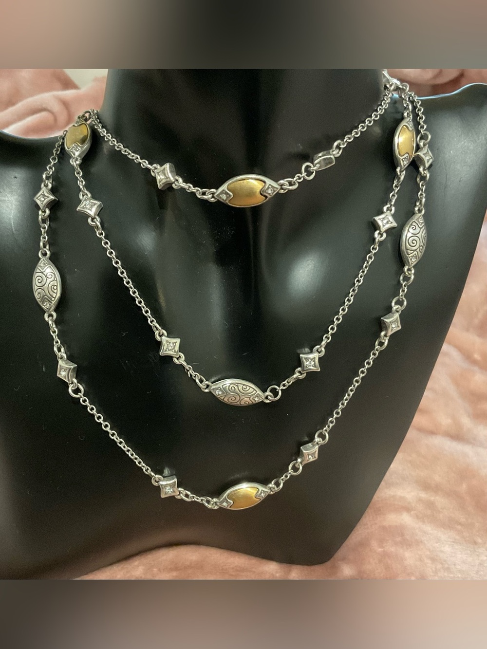 Brighton Wiltern 2-Tone Station Necklace - Retired